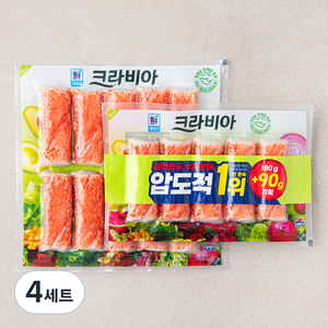 대림선 크라비아 맛살 180g + 90g 세트, 4세트