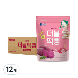 베베쿡 처음먹는 더블떡뻥, 12개, 30g, 백미 + 고구마 혼합맛