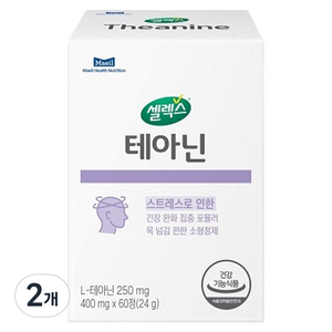 셀렉스 테아닌 24g, 60정, 2개