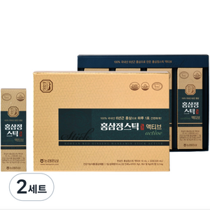 한삼인 홍삼정스틱 액티브 32p + 쇼핑백, 320ml, 2세트