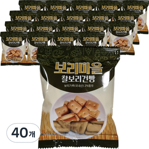 보리마을 금풍제과 찰보리 건빵, 30g, 40개