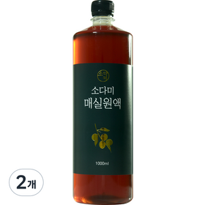 소다미 매실원액, 1L, 2개