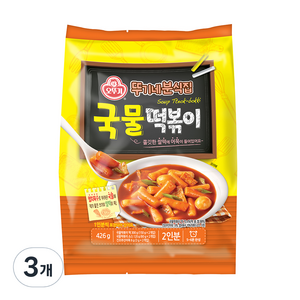 오뚜기 뚜기네분식집 국물떡볶이, 426g, 3개