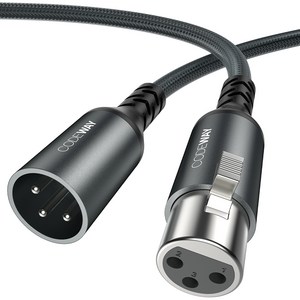 코드웨이 캐논 암수 XLR 마이크 케이블 0.3m, 1개