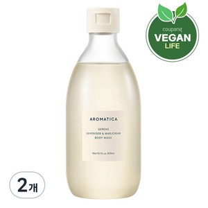 아로마티카 서렌 에센셜 오일 바디워시 라벤더 마조람, 300ml, 2개