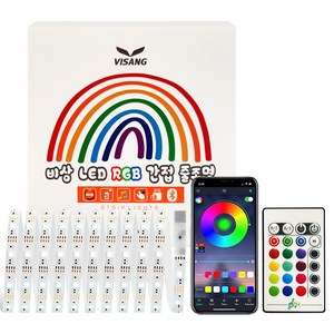 비상 LED RGB 간접 조명 5m, 혼합색상, 1개