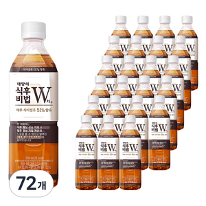 태양의식후비법W차, 500ml, 72개