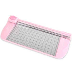 페이퍼프랜드 직선 곡선 절취선 3종 칼날 트리머 재단기, A4, TRIMMER-007(PINK)