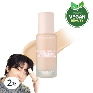 더페이스샵 잉크래스팅 파운데이션 슬림핏 뉴 35ml, V203, 2개