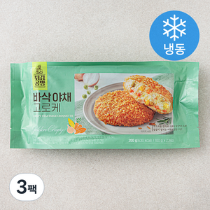 튀김공방 사옹원 바삭야채 고로케 (냉동), 200g, 3팩