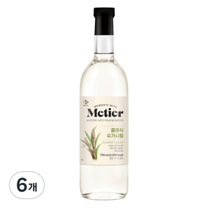 메티에 클래식 슈가 시럽, 6개, 750ml