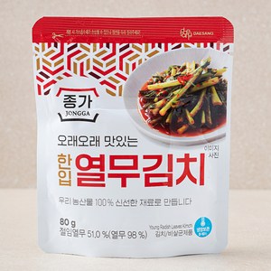 대상 종가 열무김치, 80g, 1개