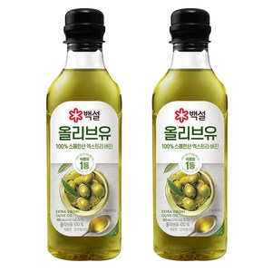 백설 압착올리브유, 500ml, 2개