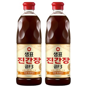 샘표 진간장 금F3, 860ml, 2개