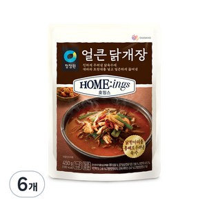 대상 청정원 호밍스 얼큰 닭개장, 450g, 6개