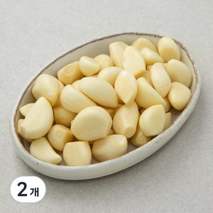 국내산 친환경 꼭지제거 깐마늘, 200g, 2개