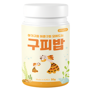 페이토 구피밥 국산 소형열대어 구피전용사료 + 먹이스푼 세트, 50g, 1개