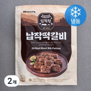 삼양 임꺽정납작떡갈비 (냉동), 1kg, 2개