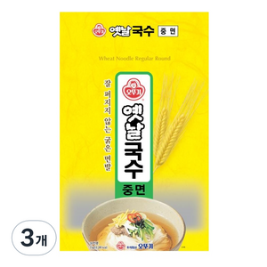 오뚜기옛날 국수 중면, 3kg, 3개