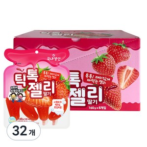 틱톡젤리 딸기, 160g, 32개