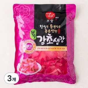 동보식품 정성을 듬뿍담은 좋은반찬 감초생강 적색, 1.3kg, 3개