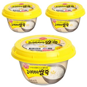 오뚜기 고시히카리 쌀죽, 285g, 3개