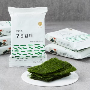 바다숲 한입에 쏙 구운감태, 6봉, 2.5g