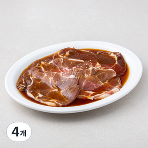 딜리조이 양념 목심칼집구이 (냉장), 1.2kg, 4개