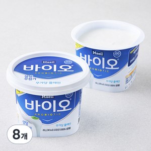 매일바이오 무가당 플레인, 450g, 8개