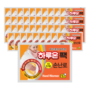 [국내생산] 하루온 더 뜨거운 포켓형 핫팩 100g 10p, 4개