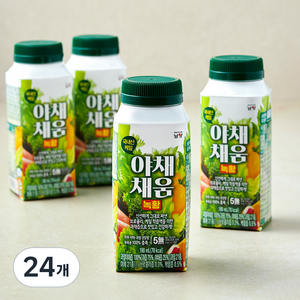 남양유업 야채채움 녹황 주스, 190ml, 24개