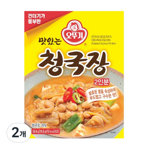 오뚜기 맛있는 청국장, 39.6g, 2개