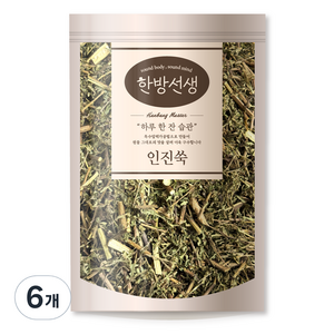 한방선생 국산 인진쑥, 600g, 6개