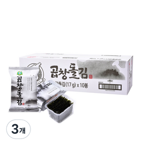 지도표성경 곱창돌김, 170g, 3개