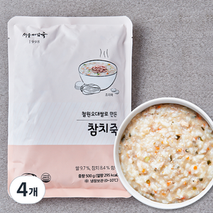 서울마님죽 참치죽, 500g, 4개