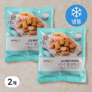 곰곰 에어프라이어용 미니 생선까스 (냉동), 500g, 2개