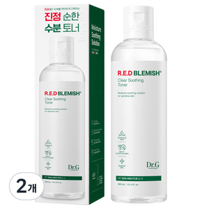 닥터지 레드 블레미쉬 클리어 수딩 토너, 300ml, 2개