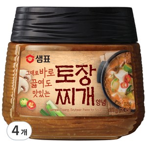 샘표 토장 찌개양념, 450g, 4개