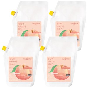 서울팩토리 복숭아 아이스티 베이스, 2kg, 4개