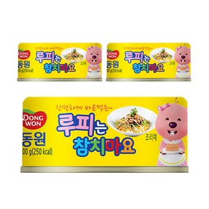 동원참치 루피는 참치마요, 100g, 3개