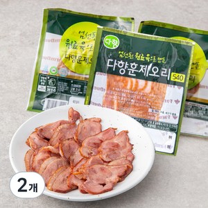 다향오리 엄선된 원료육으로 만든 다향훈제오리, 540g, 2개