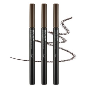 더페이스샵 브로우래스팅 프루프 아이브로우 펜슬 EX 0.2g, 03 다크브라운, 3개