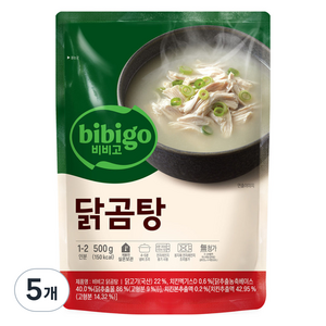 비비고 닭곰탕, 500g, 5개