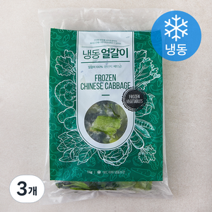 글로벌냉동 베트남산 식품 얼갈이 (냉동), 3개, 1kg