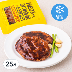 허닭 PICK 닭가슴살 소스 스테이크 데리야끼맛 (냉동), 100g, 25개