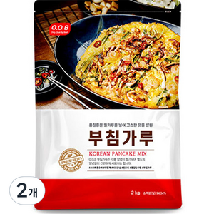 OQB 부침가루, 2kg, 2개