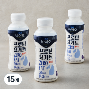 매일바이오 프로틴 요거트 플레인, 260ml, 15개