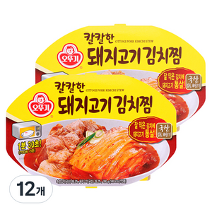 오뚜기 칼칼한 돼지고기김치찜, 180g, 12개