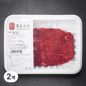 좋은소식 한우 1등급 장조림용 (냉장), 300g, 2개