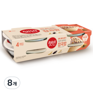 햇반 잡곡밥, 210g, 8개